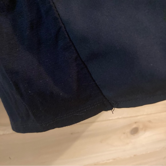 Merona black blouse with lace cap sleeves - Picture 5 of 8